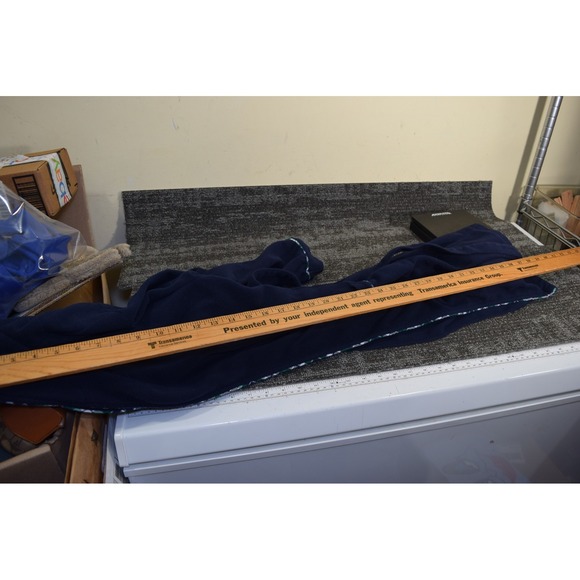 2014 Janie & Jack Belted Bath Robe Boys Size L 10 12 Blue Bathrobe - Picture 9 of 11